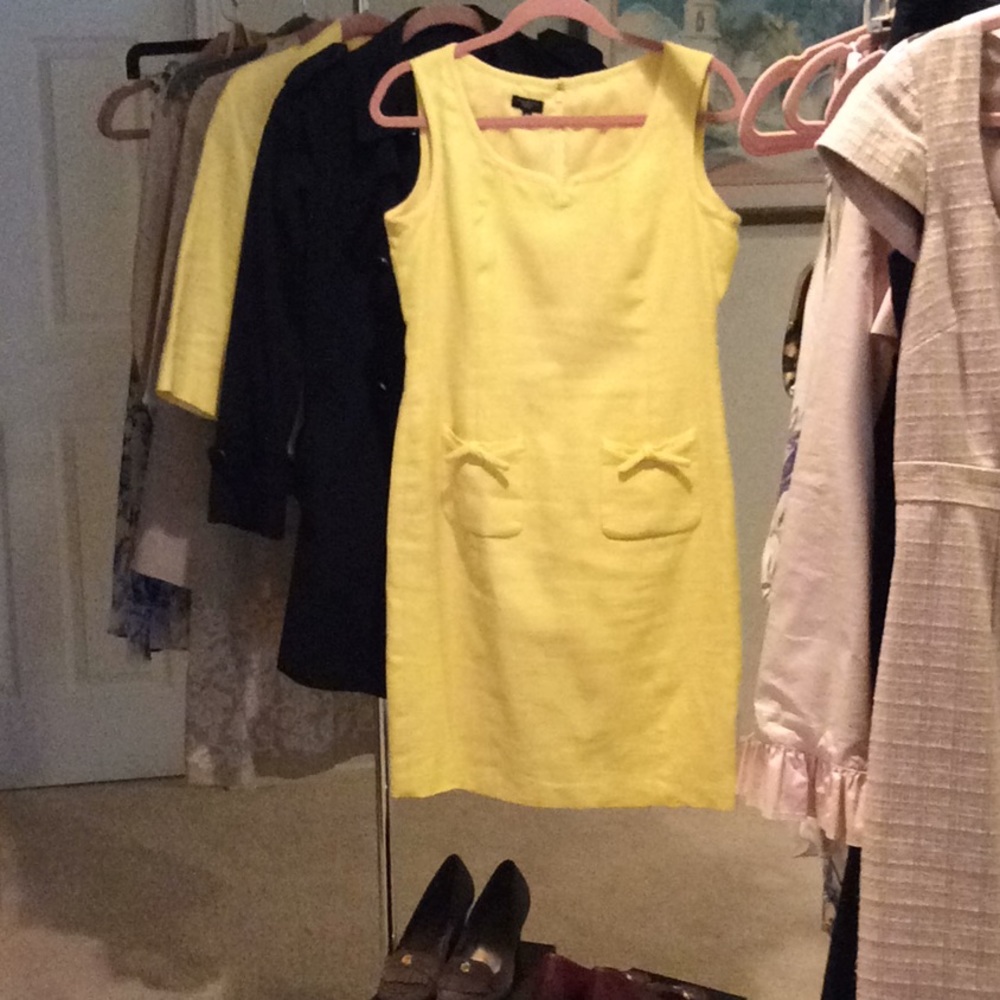 Talbots bright yellow dress
